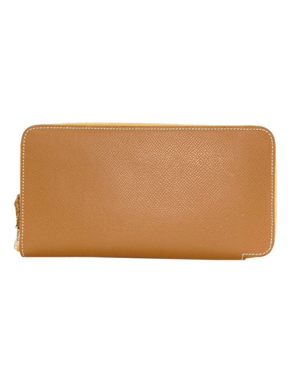 Hermes Azap Silk'in Long Gold Silver Wallet Epsom